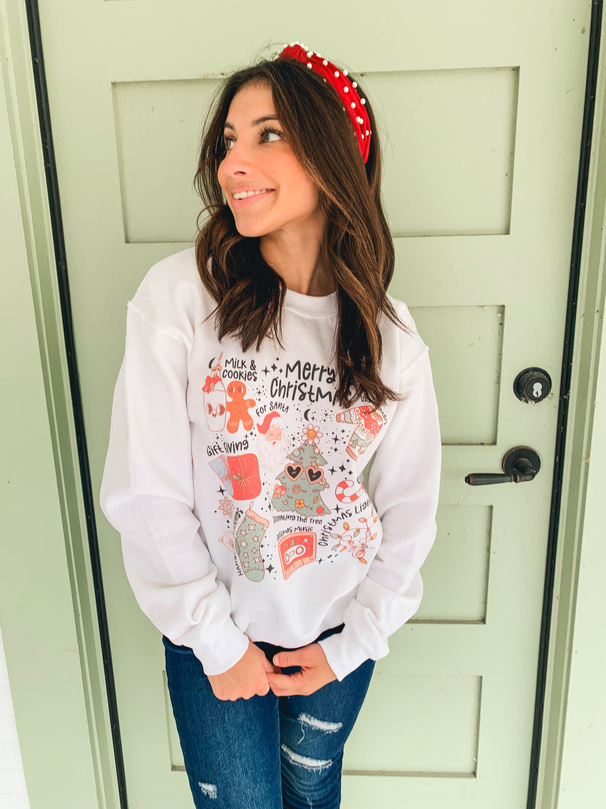 Retro Christmas Crewneck Sweatshirt