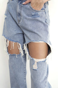 HIGH RISE STRAIGHT JEANS