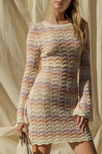 Spring fever Bell Sleeve knitted Dress