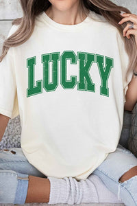 LUCKY ST PATRICKS DAY GRAPHIC TEE