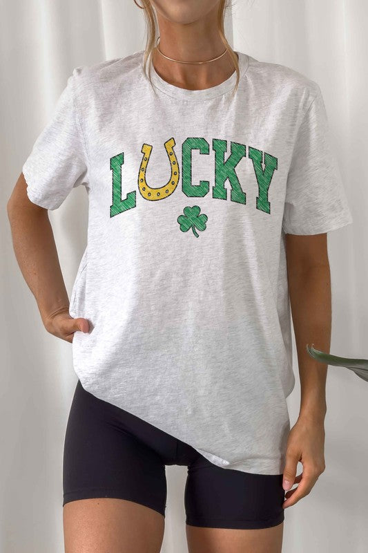 LUCKY CHARM ST PATRICKS GRAPHIC TEE