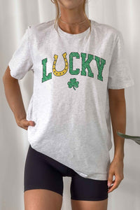 LUCKY CHARM ST PATRICKS GRAPHIC TEE