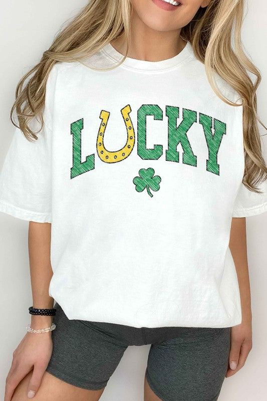 LUCKY CHARM ST PATRICKS GRAPHIC TEE