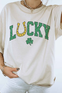 LUCKY CHARM ST PATRICKS GRAPHIC TEE