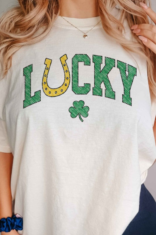 LUCKY CHARM ST PATRICKS GRAPHIC TEE