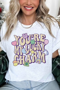 LUCKY CHARM ST PATRICKS OVERSIZED TEE