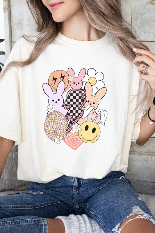 Retro Spring Easter Comfort Colors Graphic Tee