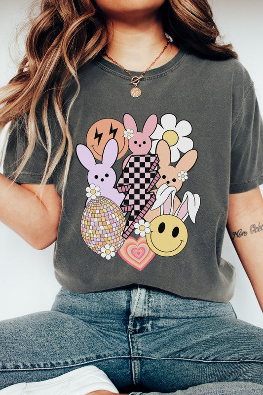 Retro Spring Easter Comfort Colors Graphic Tee