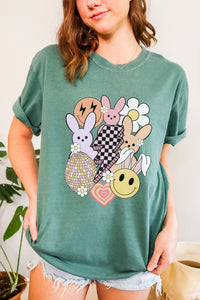 Retro Spring Easter Comfort Colors Graphic Tee