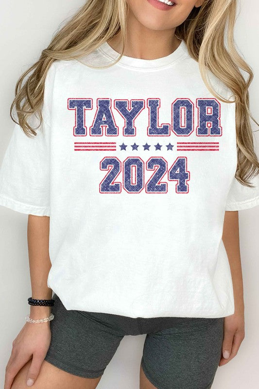 TAYLOR FOR PRESIDENT ELECTION 2024 GRAPHIC TEE