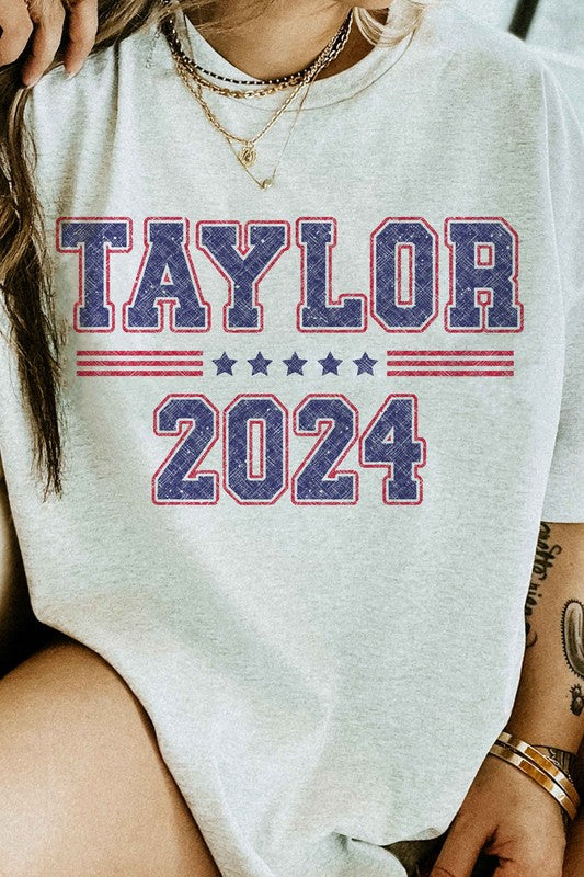 TAYLOR FOR PRESIDENT ELECTION 2024 GRAPHIC TEE