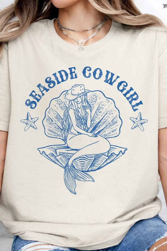 SEASIDE COWGIRL WESTERN COUNTRY GRAPHIC TEE