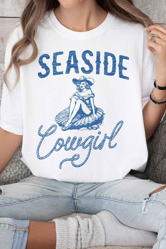 SEASIDE COWGIRL WESTERN GRAPHIC TEE