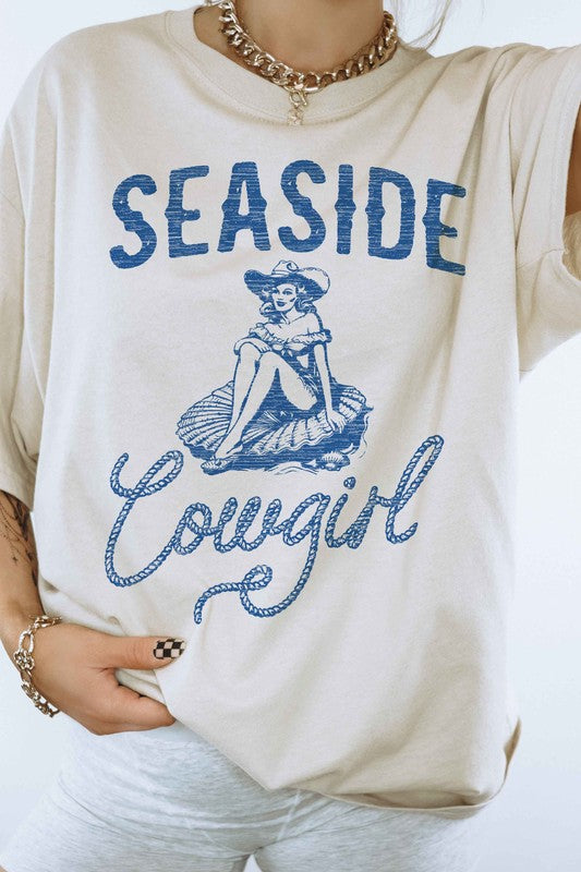 SEASIDE COWGIRL WESTERN GRAPHIC TEE