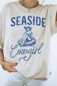 SEASIDE COWGIRL WESTERN GRAPHIC TEE