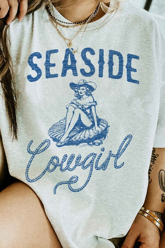 SEASIDE COWGIRL WESTERN GRAPHIC TEE