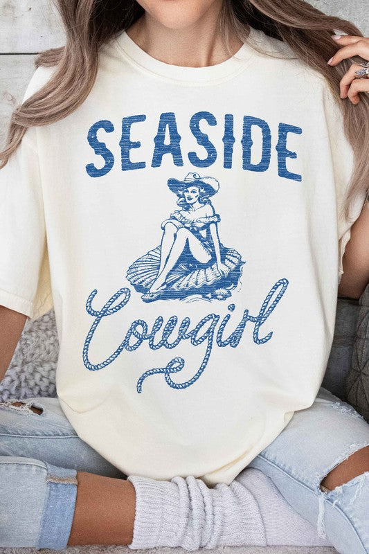SEASIDE COWGIRL WESTERN GRAPHIC TEE
