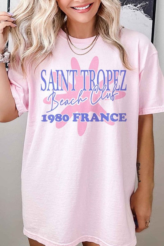 SAINT TROPEZ BEACH CLUB GRAPHIC TEE