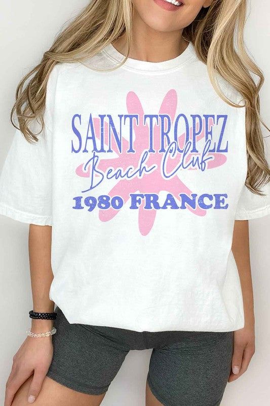 SAINT TROPEZ BEACH CLUB GRAPHIC TEE