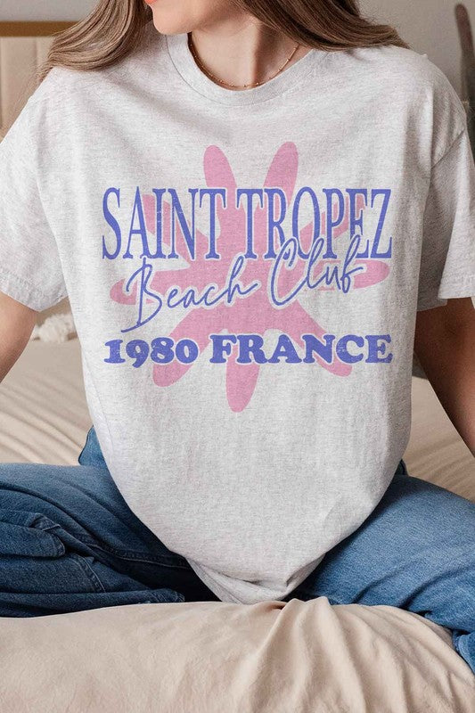 SAINT TROPEZ BEACH CLUB GRAPHIC TEE