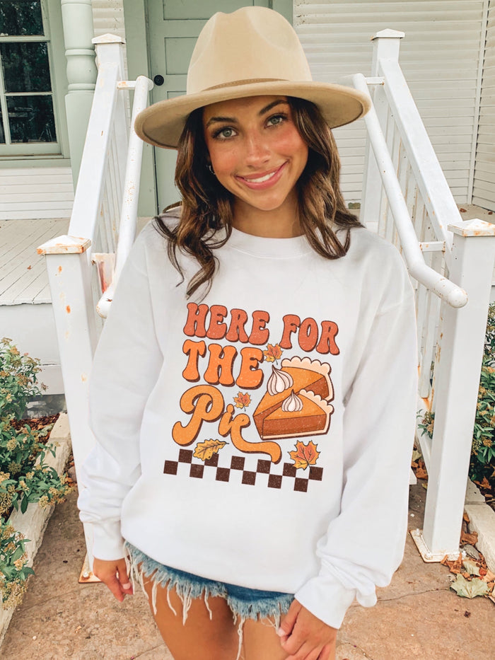 Here For The Pie Crewneck Sweatshirt