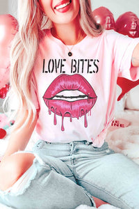 LOVE BITES LIPS Graphic T-Shirt