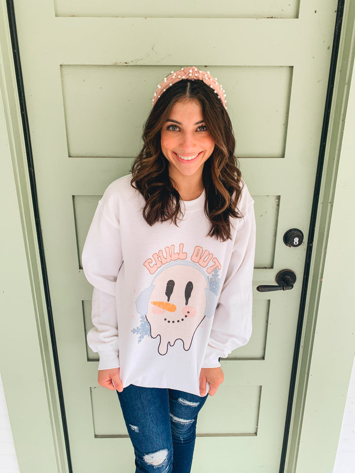 Chill Out Snowman Crewneck Sweatshirt