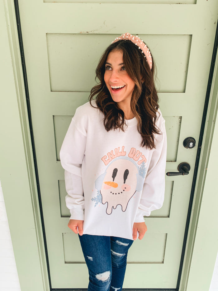 Chill Out Snowman Crewneck Sweatshirt