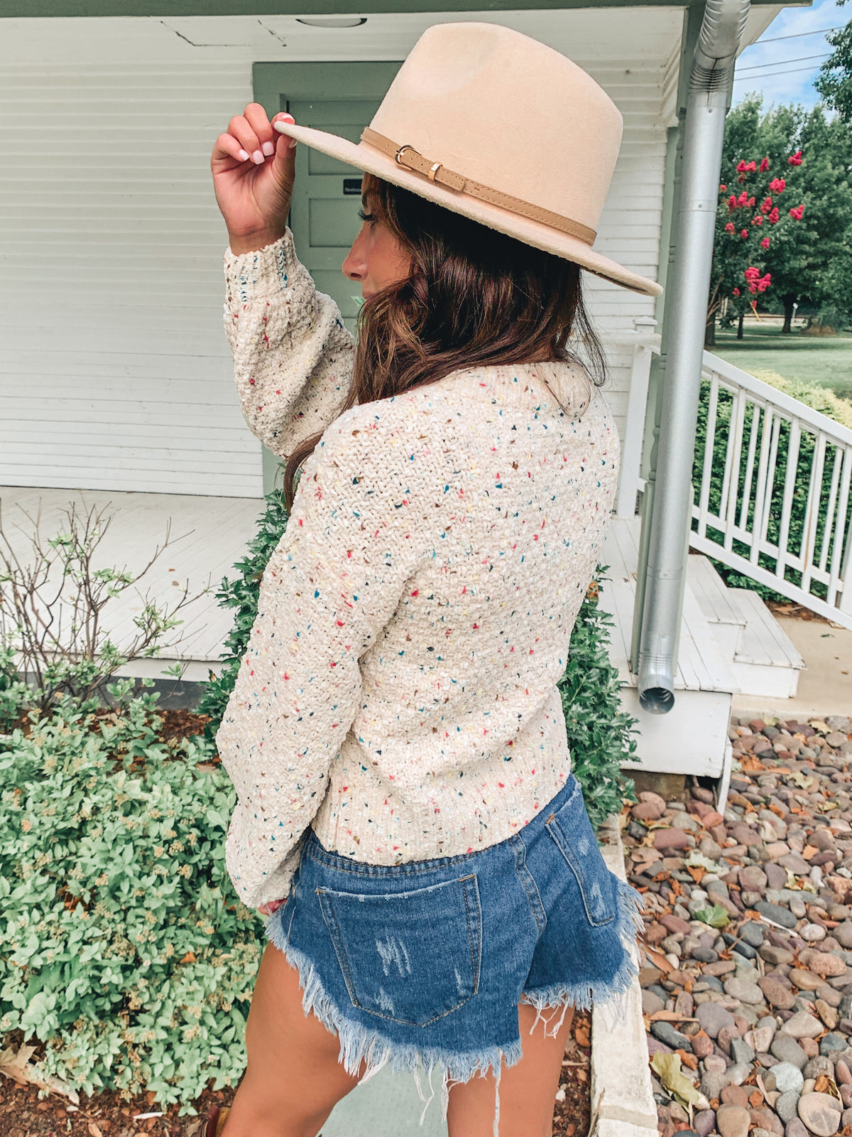 Crop multicolor Sweater