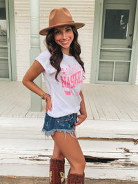 Nashville Graphic Roll up sleeve Tee