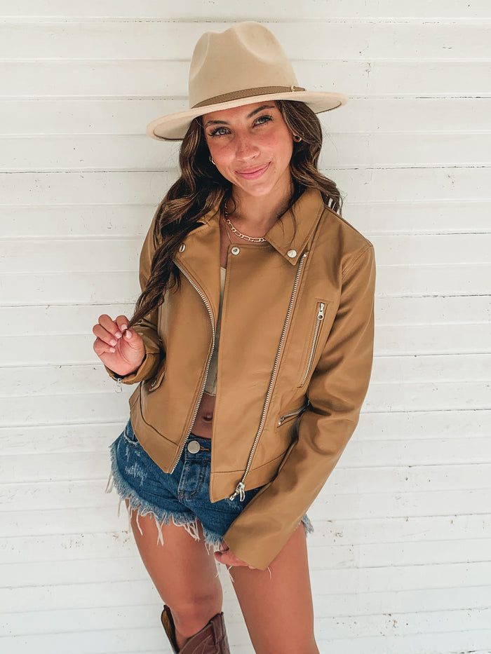 Camel Moto Jacket