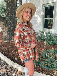 MAPLE FLANNEL PLAID SHACKET