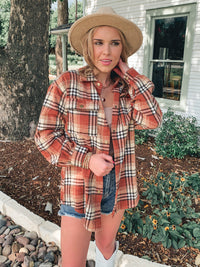 MAPLE FLANNEL PLAID SHACKET