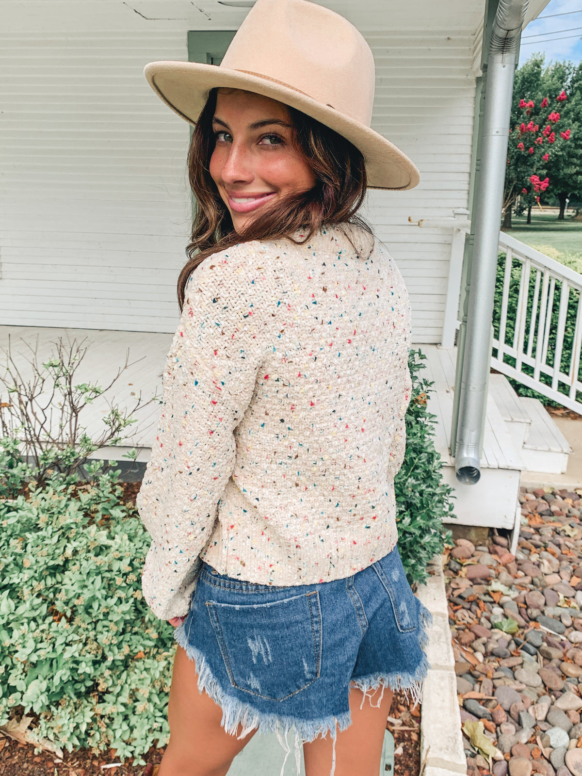 Crop multicolor Sweater