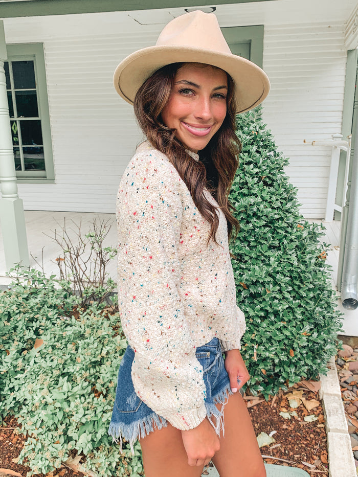 Crop multicolor Sweater