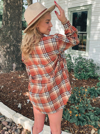 MAPLE FLANNEL PLAID SHACKET