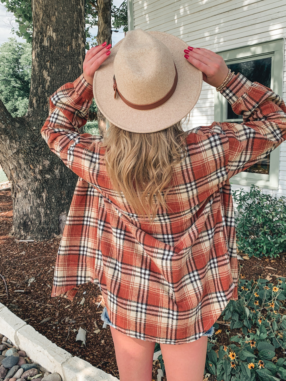 MAPLE FLANNEL PLAID SHACKET