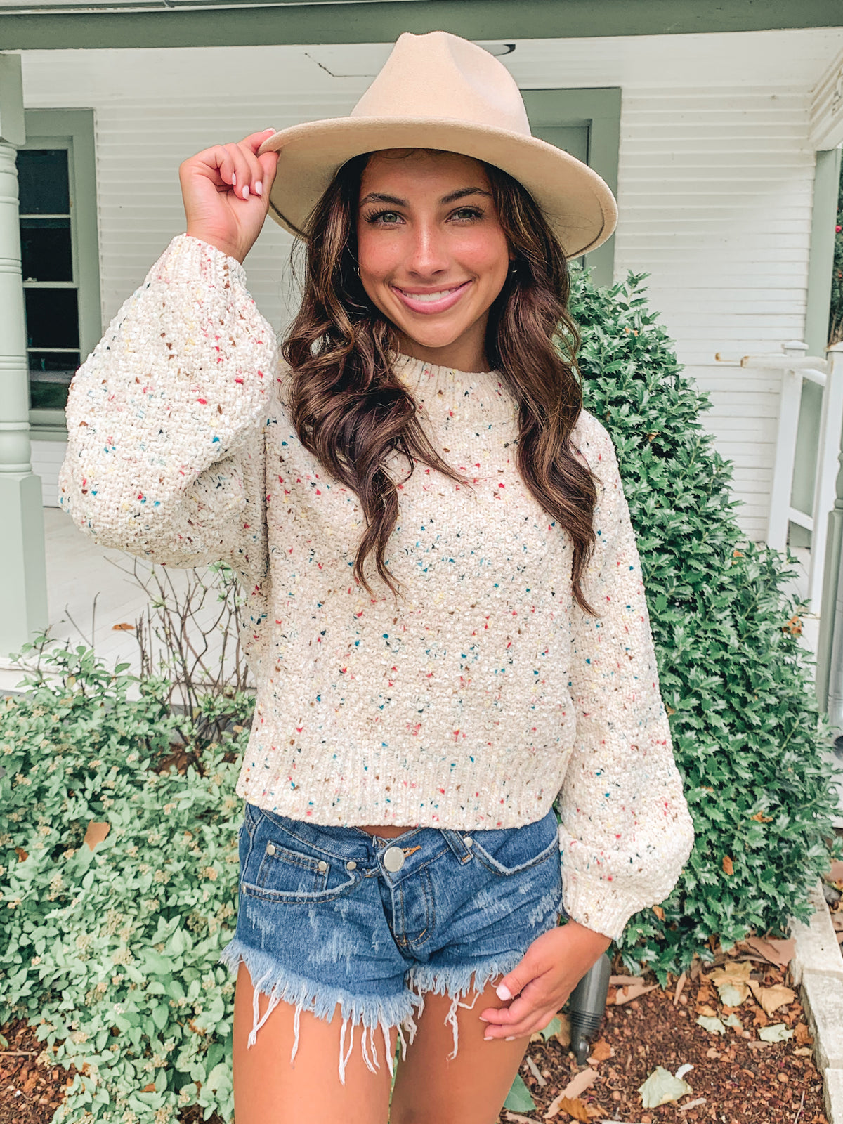 Crop multicolor Sweater