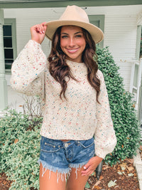 Crop multicolor Sweater