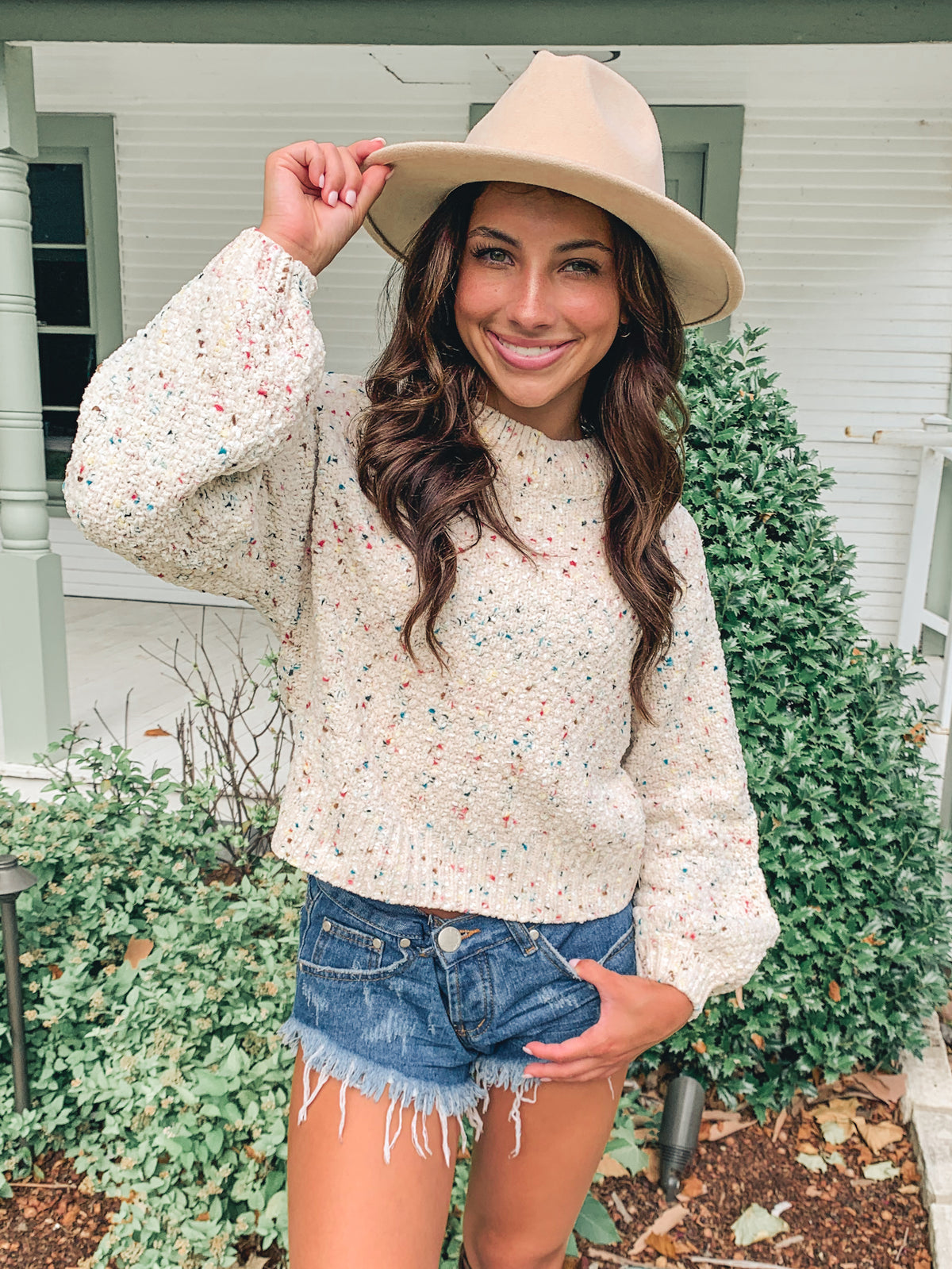 Crop multicolor Sweater
