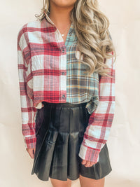 BLACK HIGH RISE LEATHER PLEATED MINI SKIRT