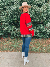 Red Christmas Reindeer Sweater