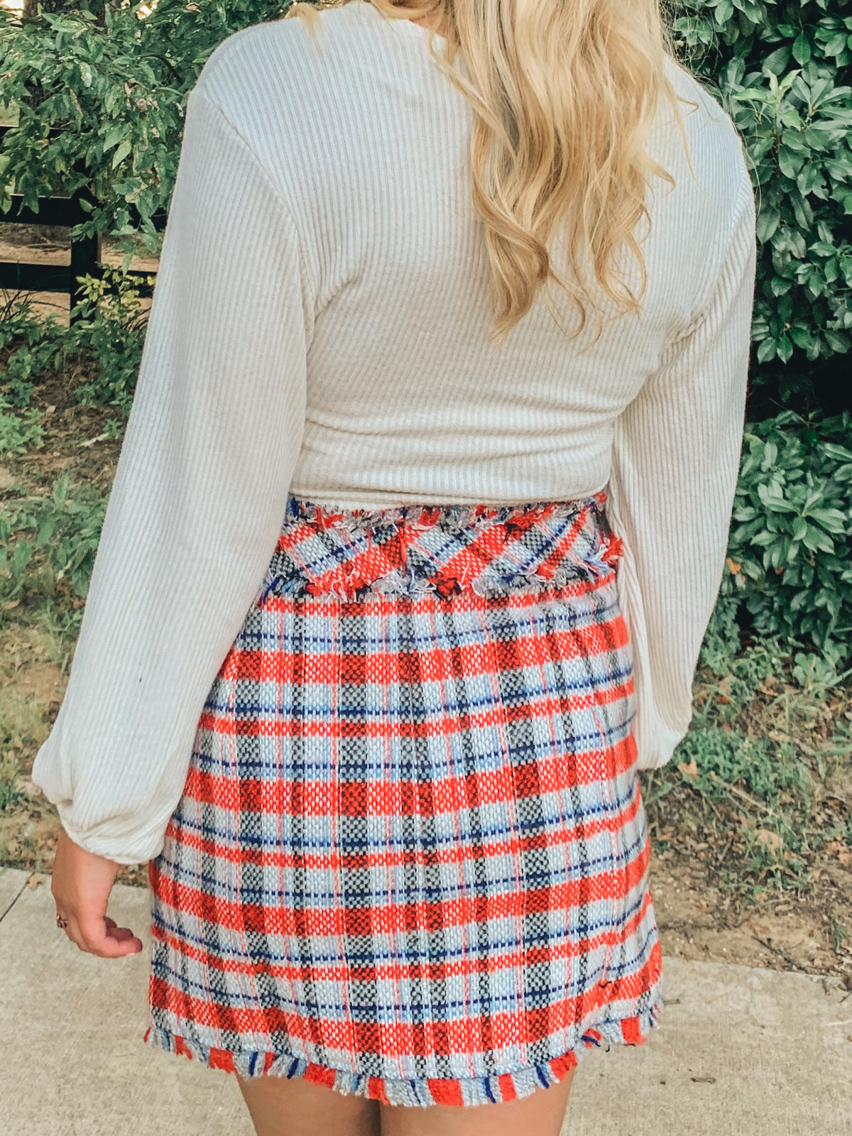 FALL SPICE TWEED MINI SKIRT