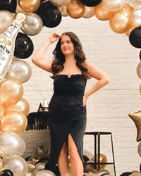 Black Ruched Bandeau Wrap Detail Split Midi Dress