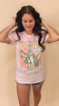 Long Live Cowgirls Graphic Top