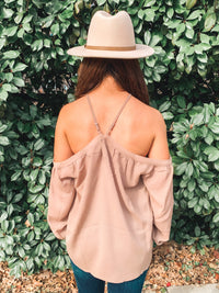 COCO SOLID OFF THE SHOULDER TOP WITH STRAP DETAIL