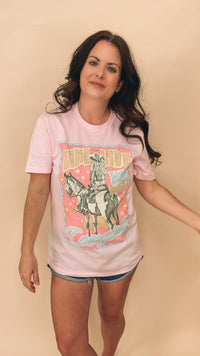 Long Live Cowgirls Graphic Top