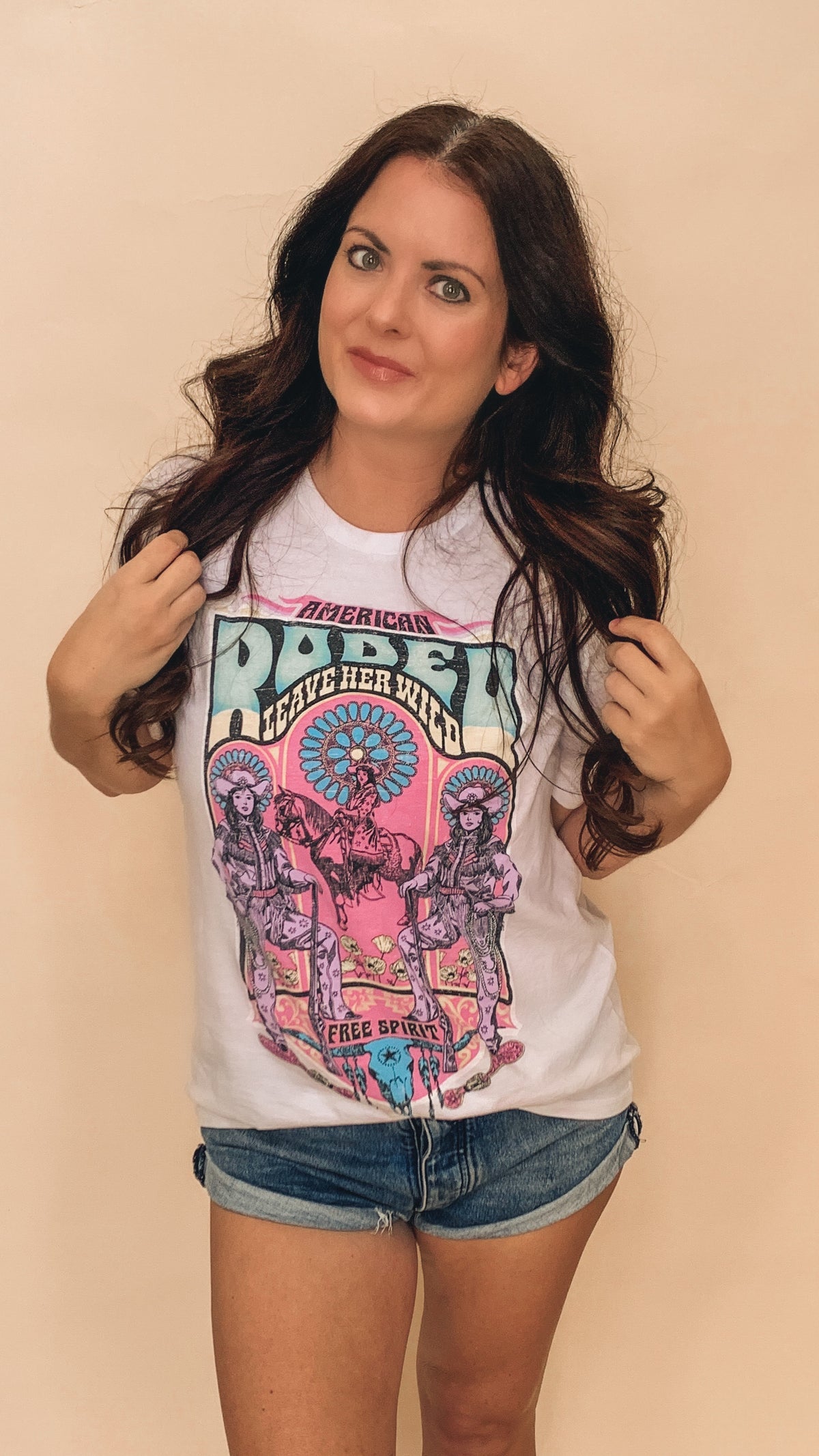 American Rodeo Cowgirls Graphic Top