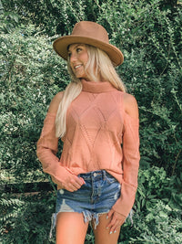 Cold Shoulder Knit Sweater