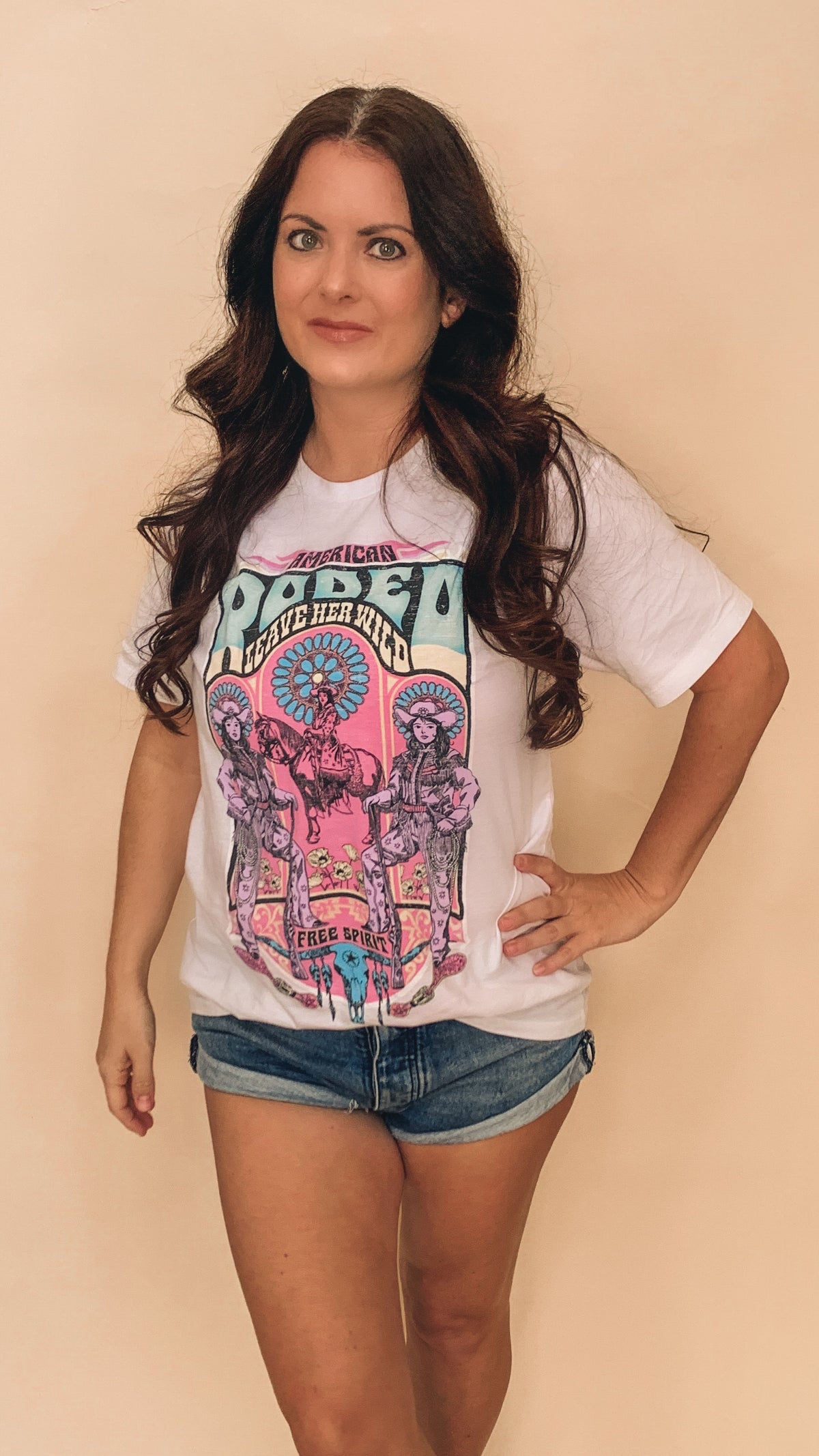 American Rodeo Cowgirls Graphic Top